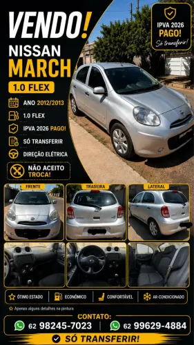 Nissan March S 1.0 16V Flex Fuel 5P 2013