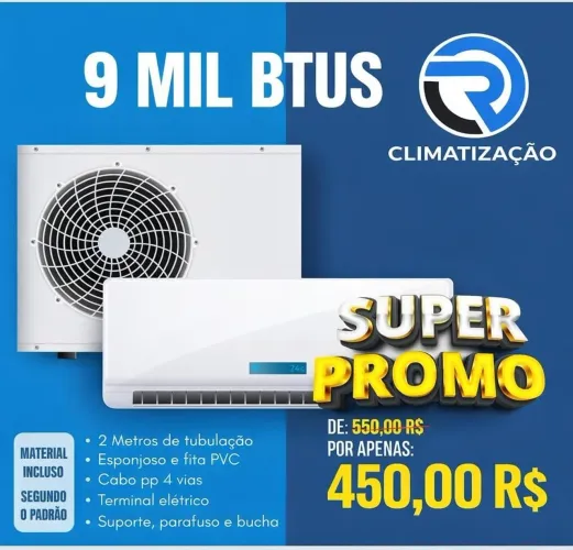 ESTAMOS COM MUITAS PROMOÇÕES NA INSTALAÇÃO DO SEU AR-CONDICIONADO E NA MANUTENÇÃO.