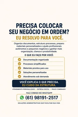 Deixa comigo. Não é vaga de emprego 