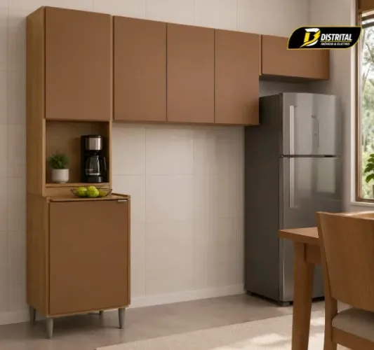 Cozinha Soul Sem Balcão 6 portas Novo