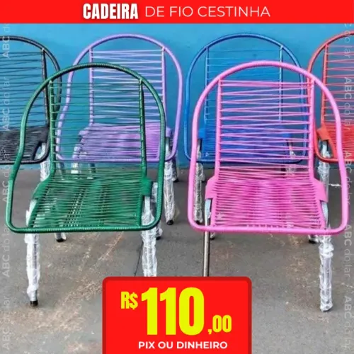 Cadeira De Fio Cestinha