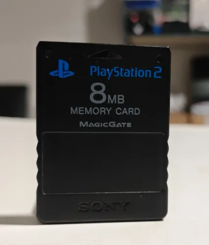 Memory Card PS2 8MB original, funcionando em perfeito estado, aceito cartão!