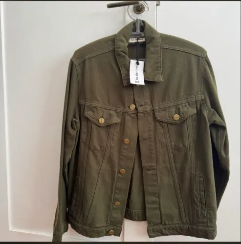 Be Denim jaqueta sarja verde oliva NOVA