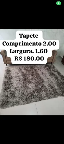Tapete bem peludo 