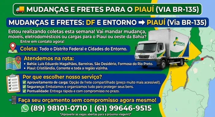 Frete e mudanças
