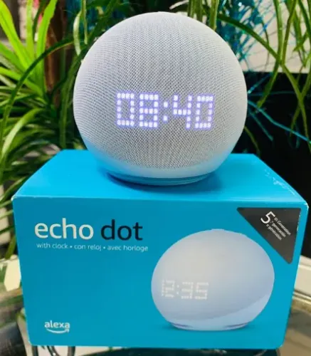 Alexa Echo Dot 5 - Controle Luzes, Música e Muito Mais por Voz