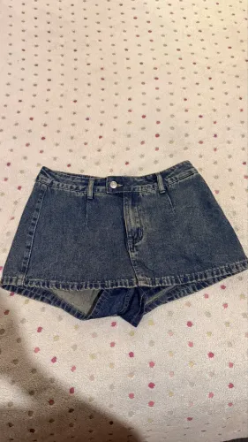 Saia short jeans curta