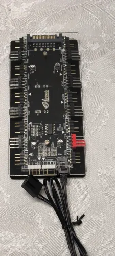 Controladora fans RGB e argb, PWM e alimentação sata