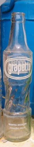Garrafa refrigerante Grapette antiga . Perfeita anos 50
