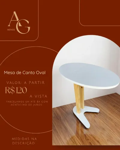Mesa de Canto Oval