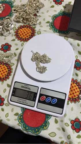 Conjunto prata 925 13 milímetros 