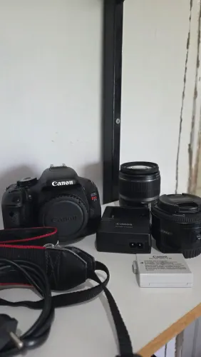 Canon t3i +lente 50mm e 18-55mm. Ate 12x