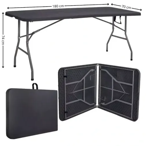 Mesa Dobrável Alumínio 180cm por 70cm