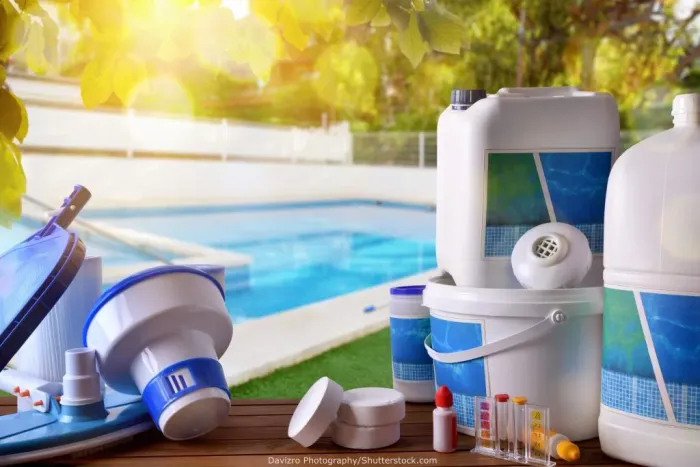 Vendedor produtos piscina