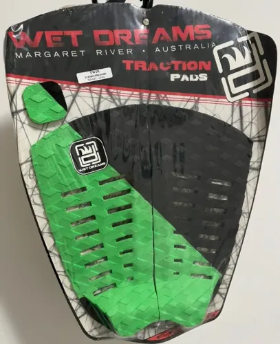 Deck para Prancha de Surf Termo-Fresado Preto e Verde Wet Dreams