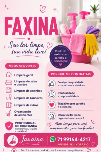 Faço faxina
