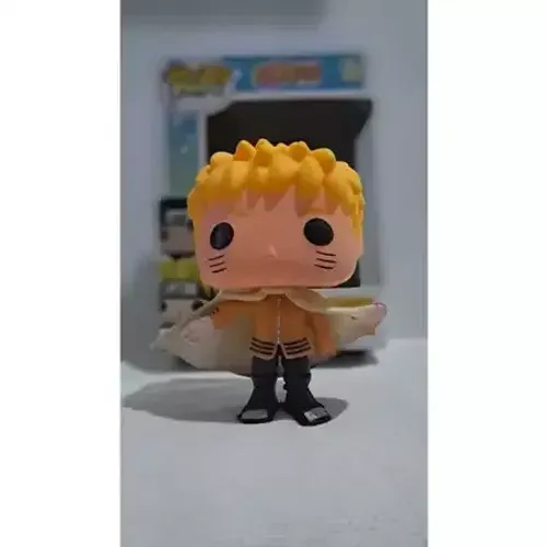 Boneco Figure Naruto Hokage com caixa expositora