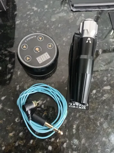 Maquina Tatuagem ASTON Pen + Fonte + Cabo RCA (((VALOR NEGOCIÁVEL)))