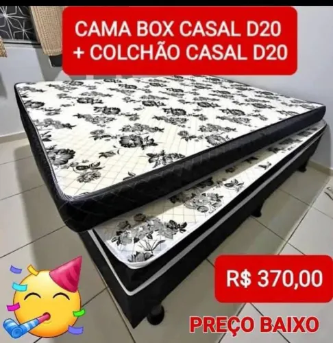 COLCHÃO CASAL D20 + CAMA BOX D20