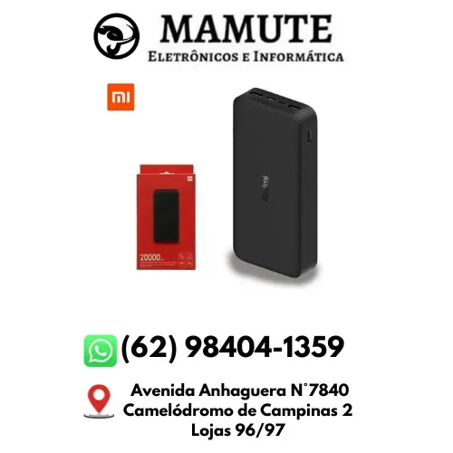 Carregador Portátil Powerbank Xiaomi 20.000mAh 18w Original