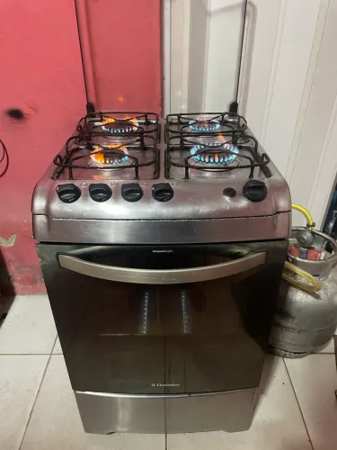 Fogão Electrolux inox 4 bocas $300