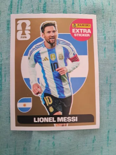 FIGURINHA DA COPA MESSI DE OURO