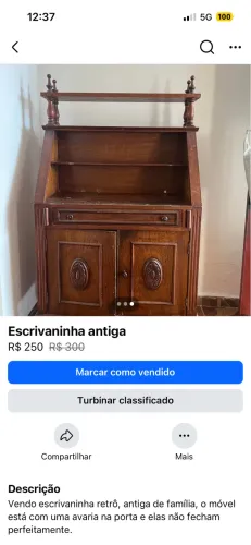 Escrivaninha retrô