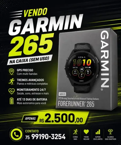 GARMIN 265 NA CAIXA (SEM USO)