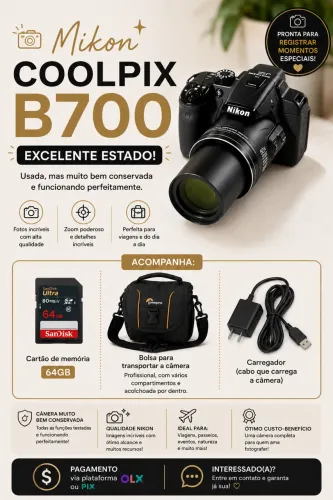 Camera Nikon B700 Ótimo Estado