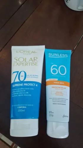 Protetor solar 50 e 30 reais (estoque)