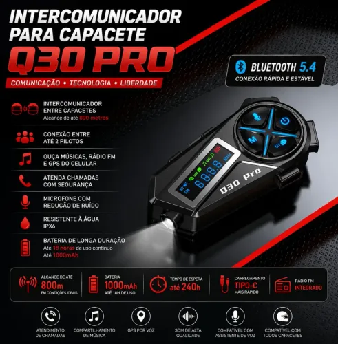 2 Intercomunicador de capacete 