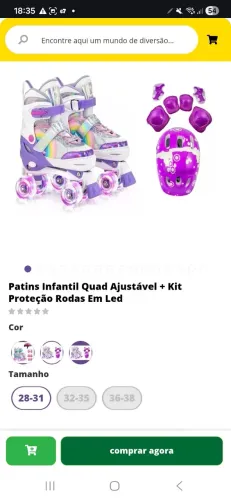 Patins infantil 