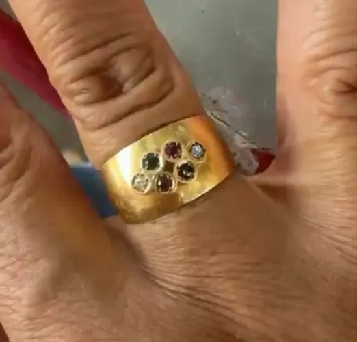 Anel ? ouro 18k. 3.5 g