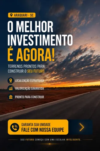 Quem chega primeiro garanti melhores condições!