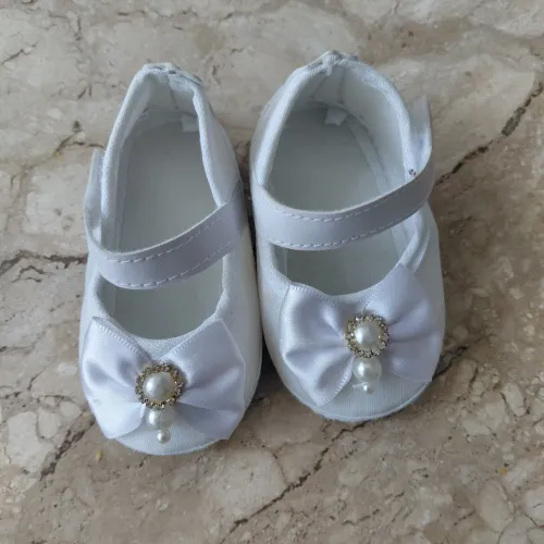 Sapatinho Bebê Menina Branco Sapatinho Infantil Menina