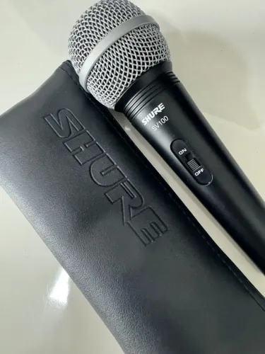 Microfone Shure SV100 novo com cabo sem embalagem