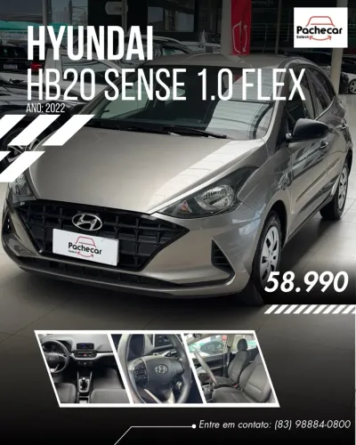 Hyundai HB20 Sense 1.0 Flex 12V MEC 2022