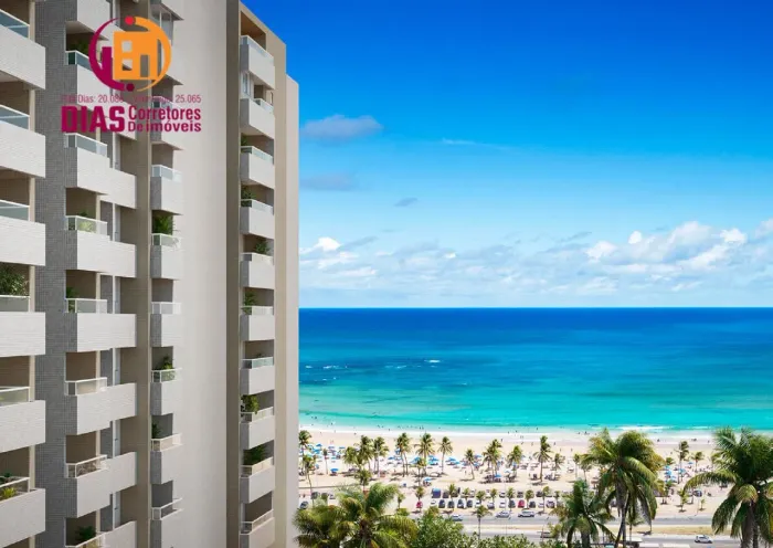 Vendo em super oportunidade e exclusividade Apartamento com 71,47m2 vista mar, 2/4, suíte,