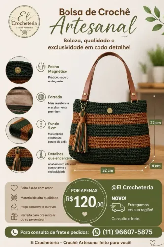 Bolsa de crochê