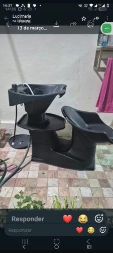 Lavatório reclinável 