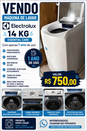 Máquina de lavar roupa faz tudo