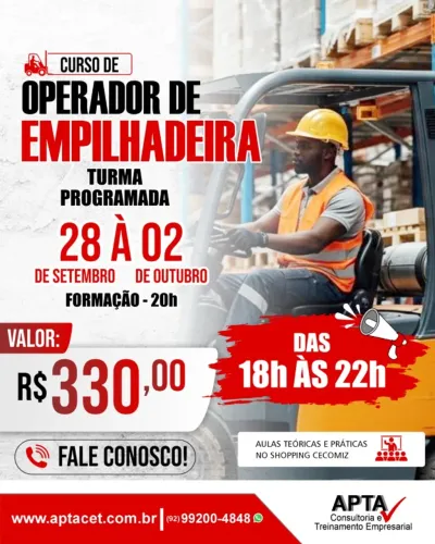 Curso Operador de Empilhadeira