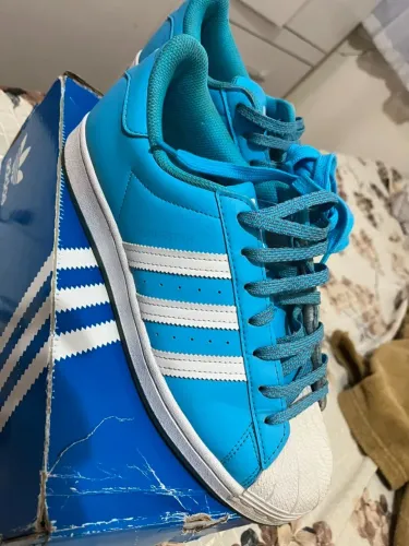 Tênis Adidas Superstar Sky Rush Blue (Original) - Usado 2x (Sem Palmilha) - Tam [Seu Númer
