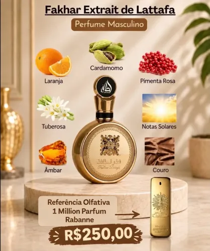 Perfume Árabe Masculino Fakhar Extrait Lattafa