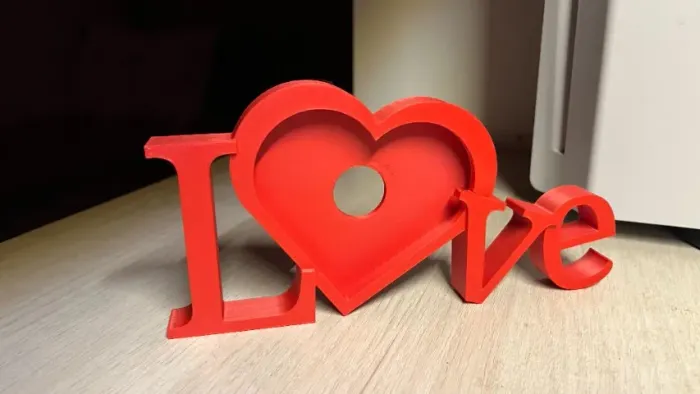 Porta Retrato 3d Love - 18cm X 9cm + Molde Para Foto