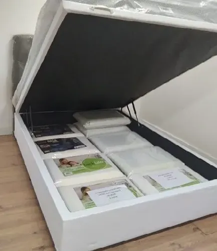 Base Box Bau Inteiro Casal, Pague no Ato da Entrega, Cartão até 12x! Chame no Chat!