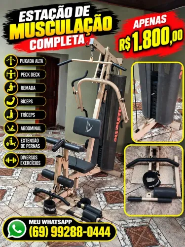 Estação de musculação 