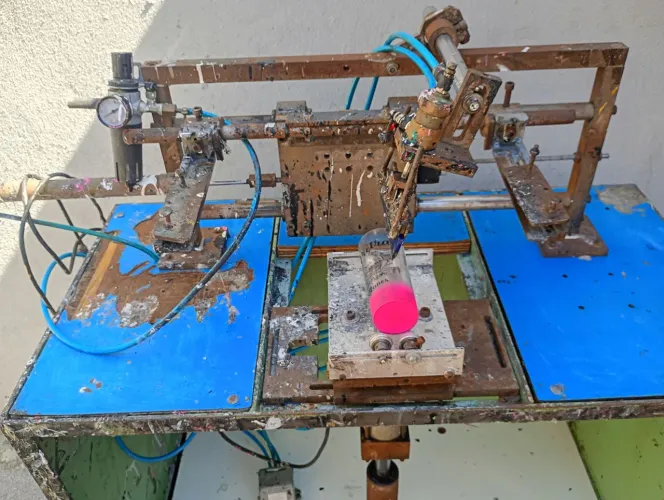 Maquina de serigrafia semi automática 