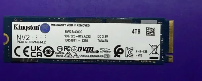SSD NVME 4TB Kingston - Saúde 100%