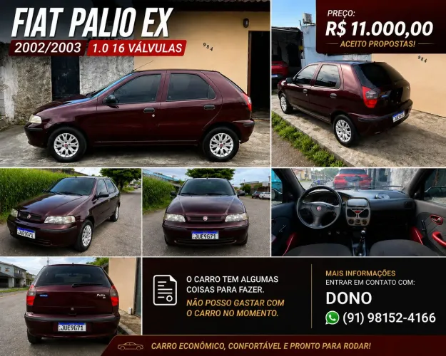 Fiat Palio EX 1.0 MPI Fire 8V 4P 2003